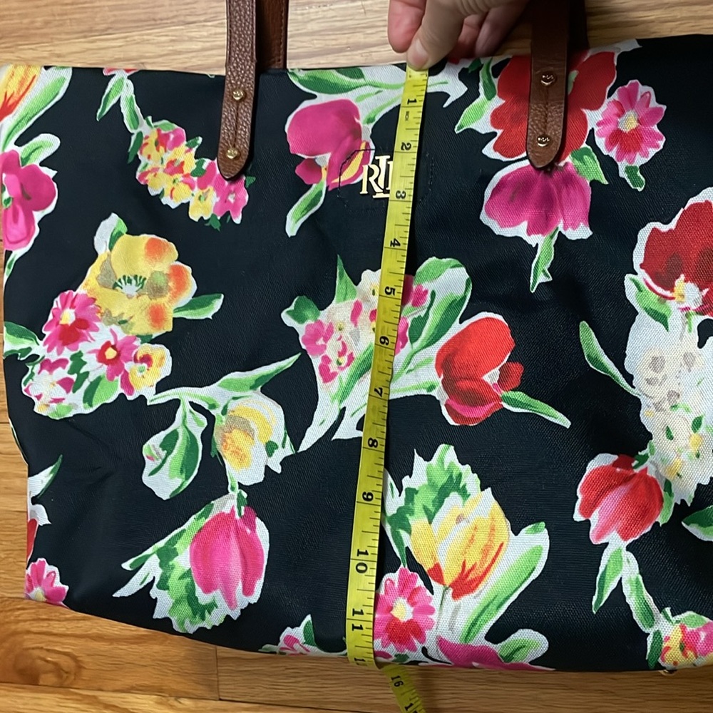 Ralph Lauren‎ floral print nylon tote bag - Picture 9 of 11